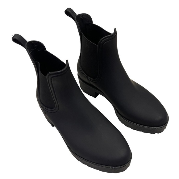 Jeffrey Campbell Cloudy Rain Boot Black Matte - Black size 36 - Picture 1 of 10